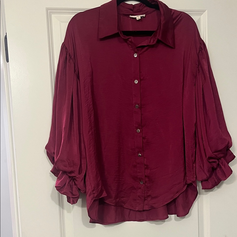Entro Burgundy Blouse